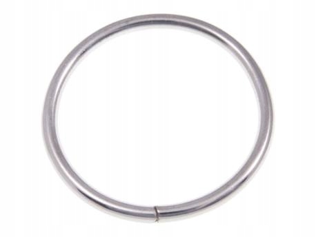 Kółko Krawieckie Metalowe 60mm Drut 6mm Nikiel Kaletnicze Solidne Mocne