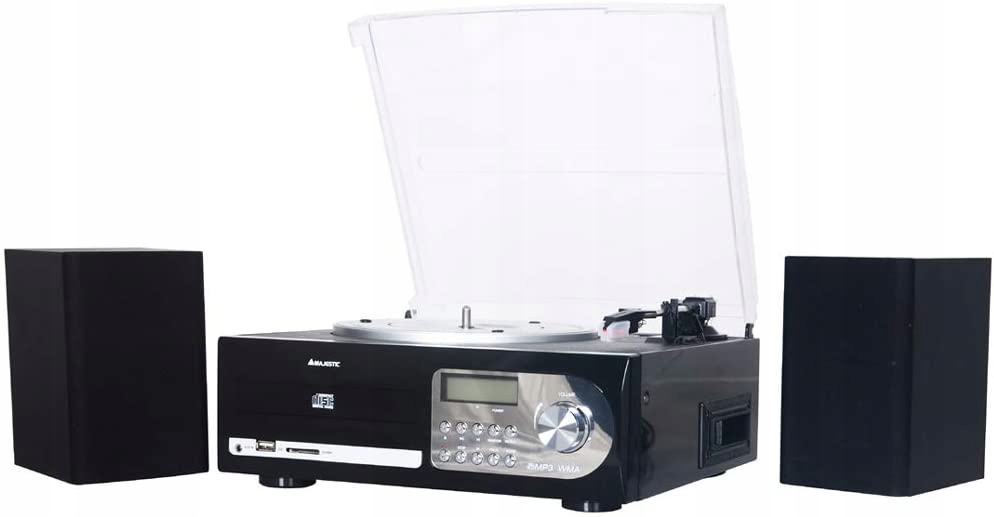 WIEŻA STEREO Majestic TT 38R CD VINYL TAPE USB MP3