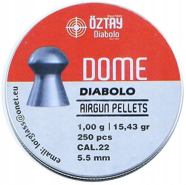 Śrut Oztay Dome grzybek 1g 5,5mm 250 szt.