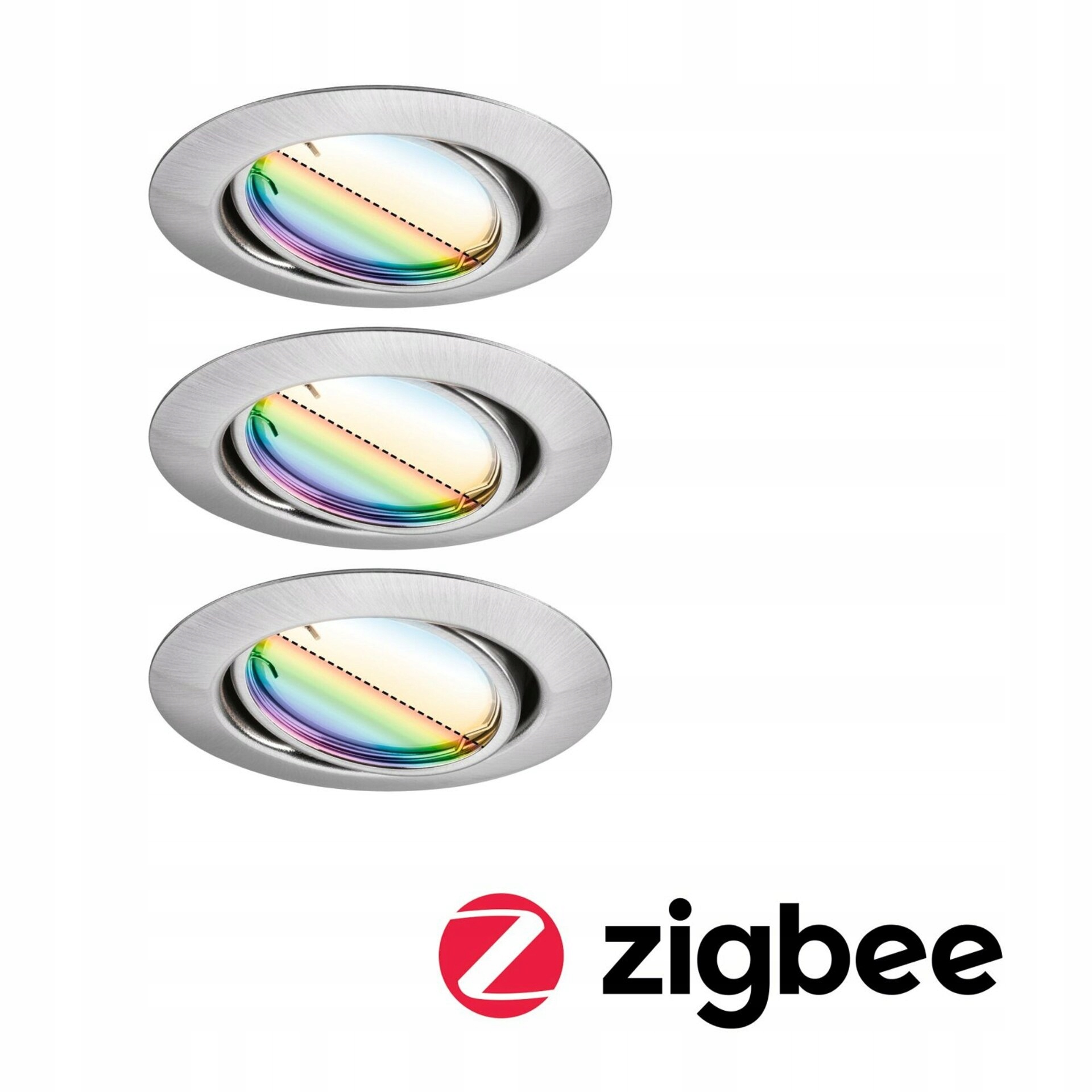Paulmann Led Zigbee Base Coin sada 3x výklopné Rgbw stmívatelné 90mm 4,9W