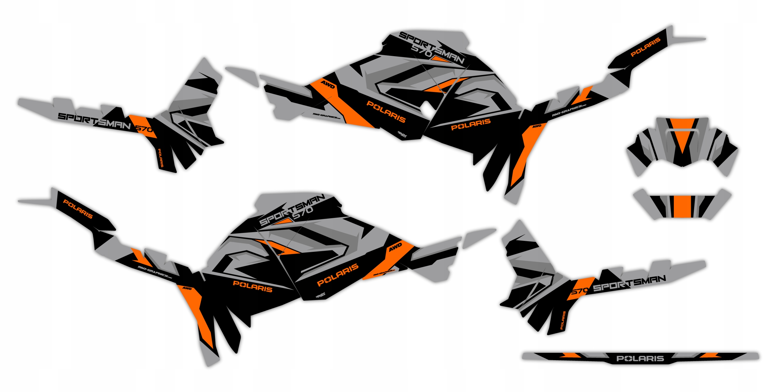 Dýha Samolepky Polaris Sportsman Touring 570 2025+ #1122668