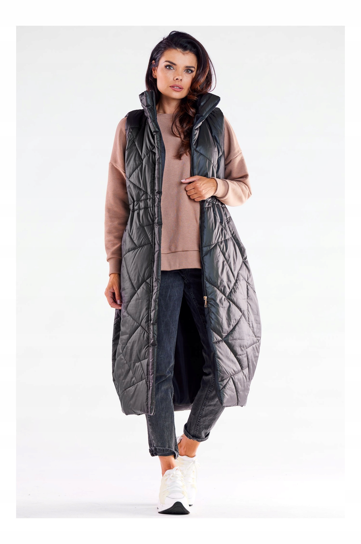 CIEPŁA KAMIZELKA OVERSIZE Rozmiar S/M