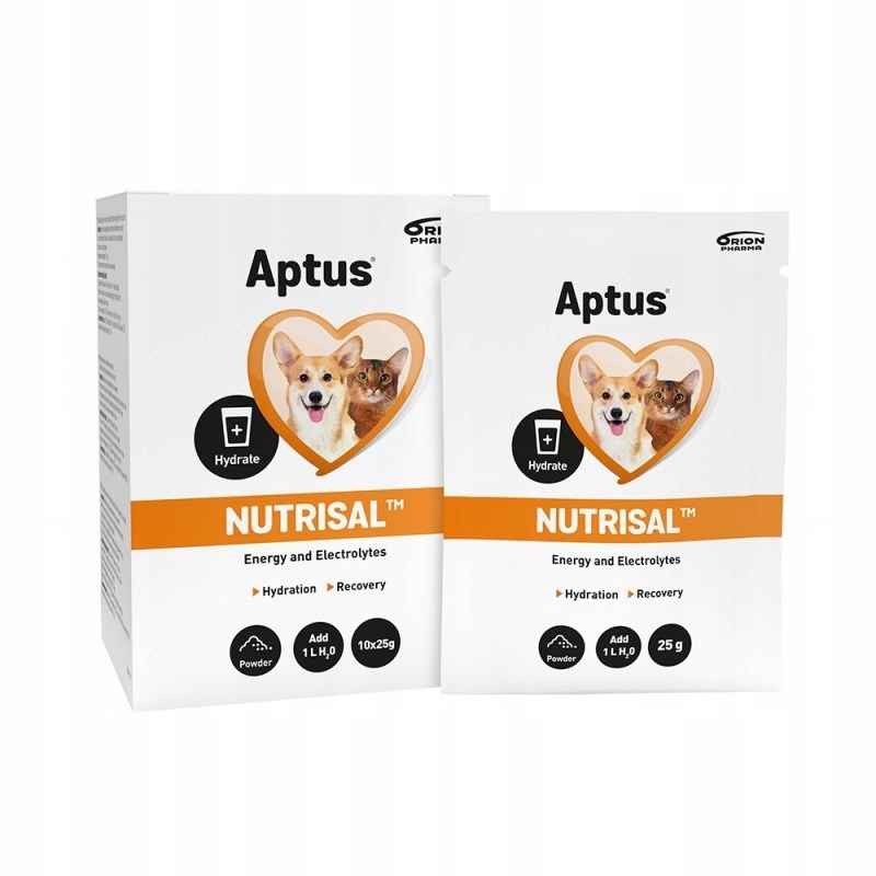 Levně Aptus Nutrisal rehydratace pro psy a kočky 10x25g