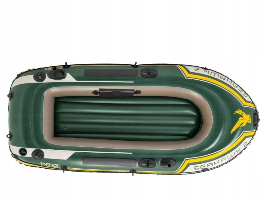 Ponton Seahawk 2 -wiosła+pompka- kpl. 68347 Intex Kolor zielony