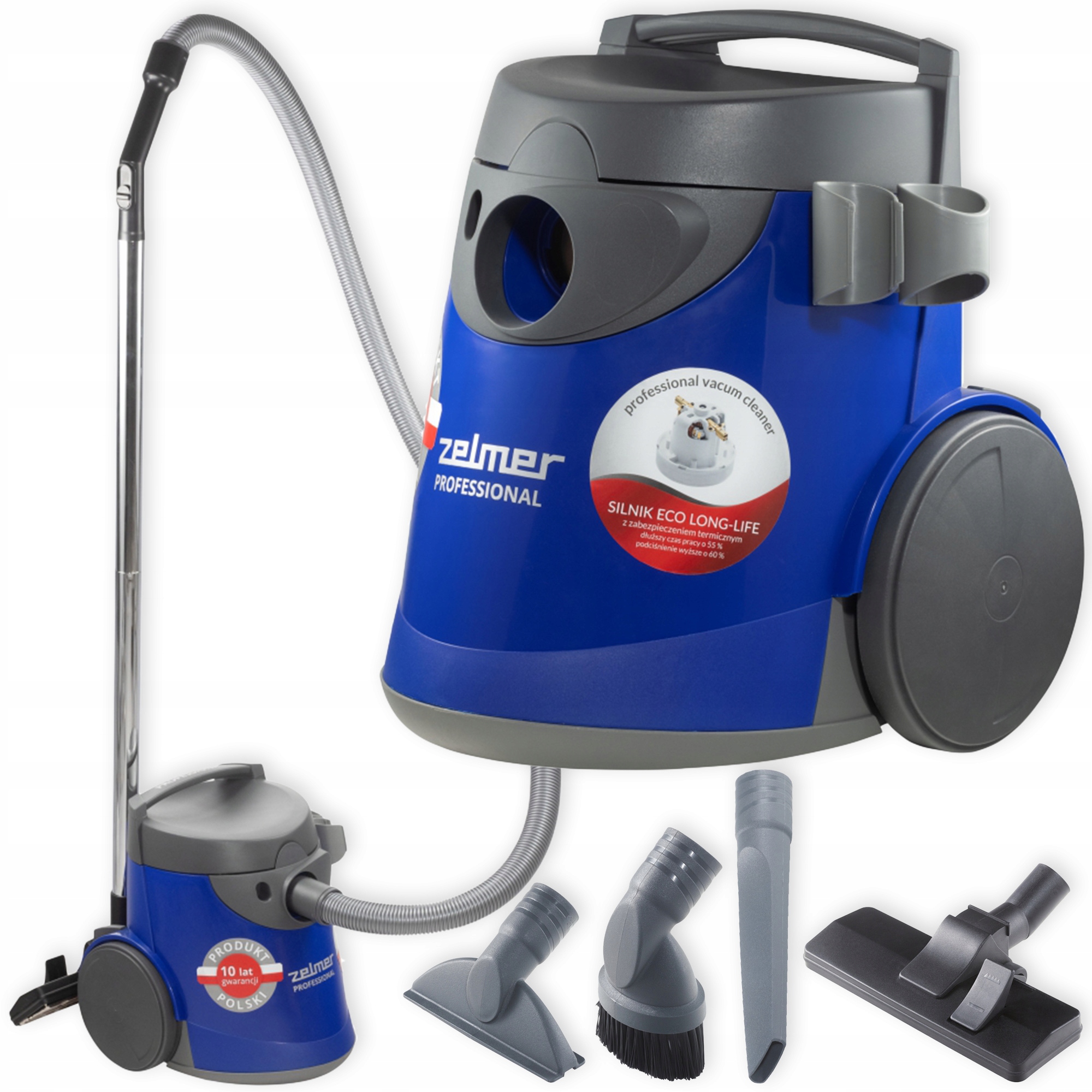 ODKURZACZ WORKOWY ZELMER PRZEMYSŁOWY POLSKI PROFESJONALNY MOCNY 950W