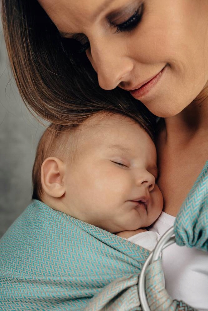 Chusta kółkowa LennyLamb - Mała Jodełka Baby Mint Marka Lennylamb