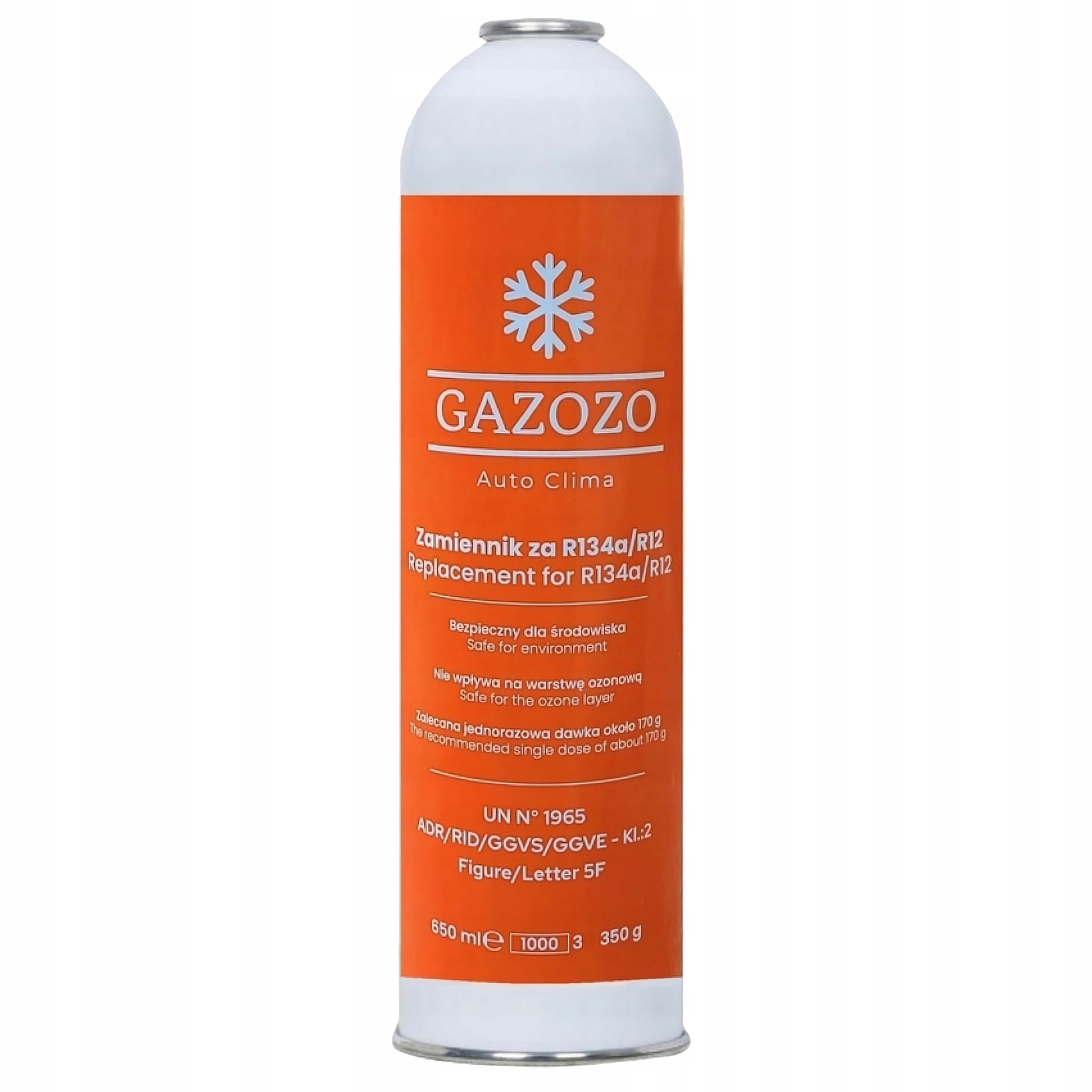 

Auto Clima Czynnik chłodniczy R134a/R12 Gazozo