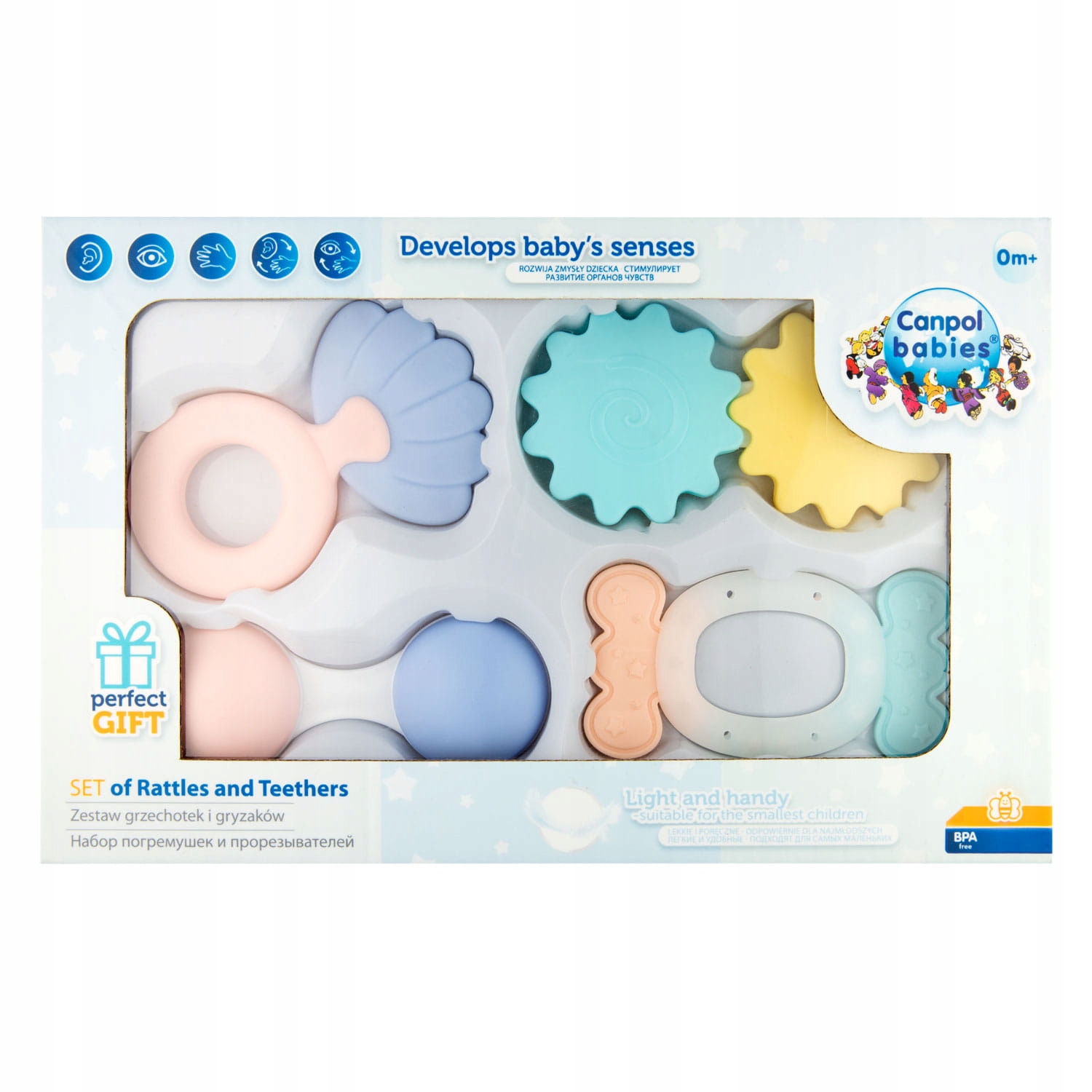 

Zestaw pierwszych grzechotek Canpol Babies Pastel