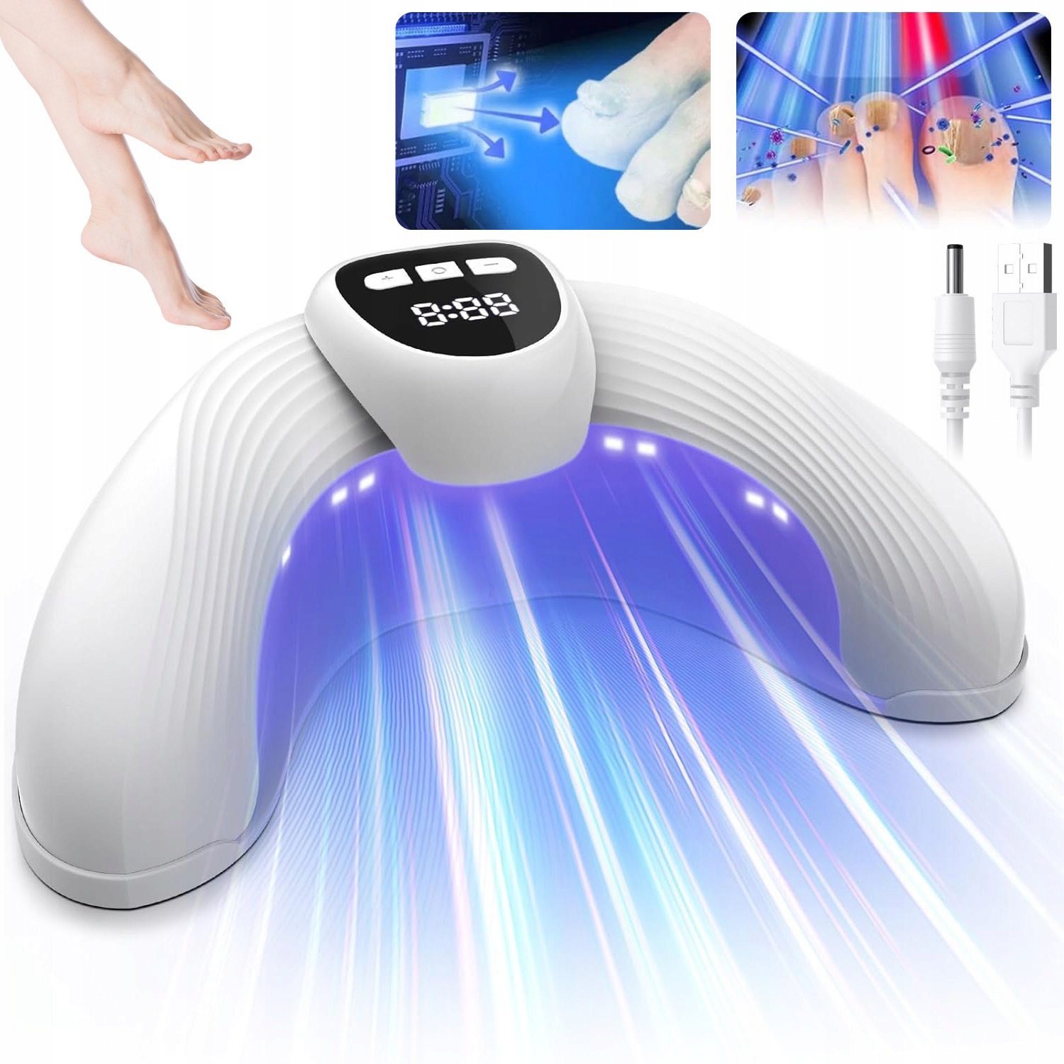 Led Laserové Zařízení Protiplísňové Mykózy Nehtů, Dlaně, Nohy