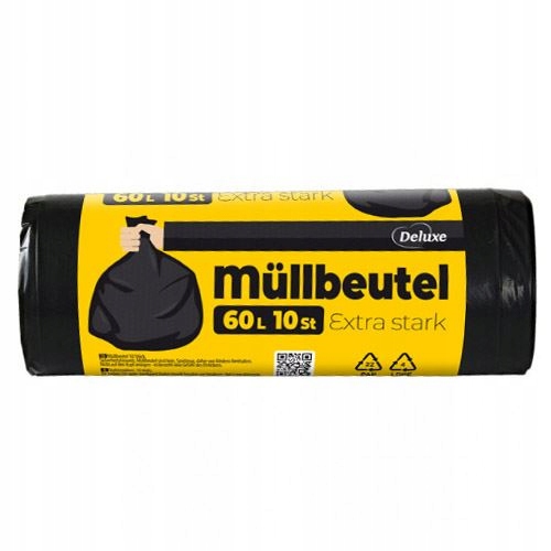 

Deluxe Mullbeute mocne worki na śmieci 60L 10szt
