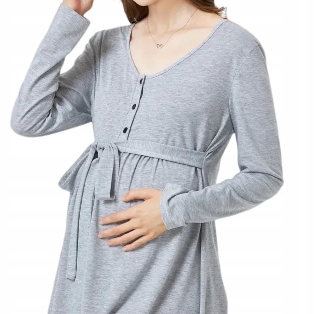 Tehotenské košeľové šaty letné oblečenie pre tehotné