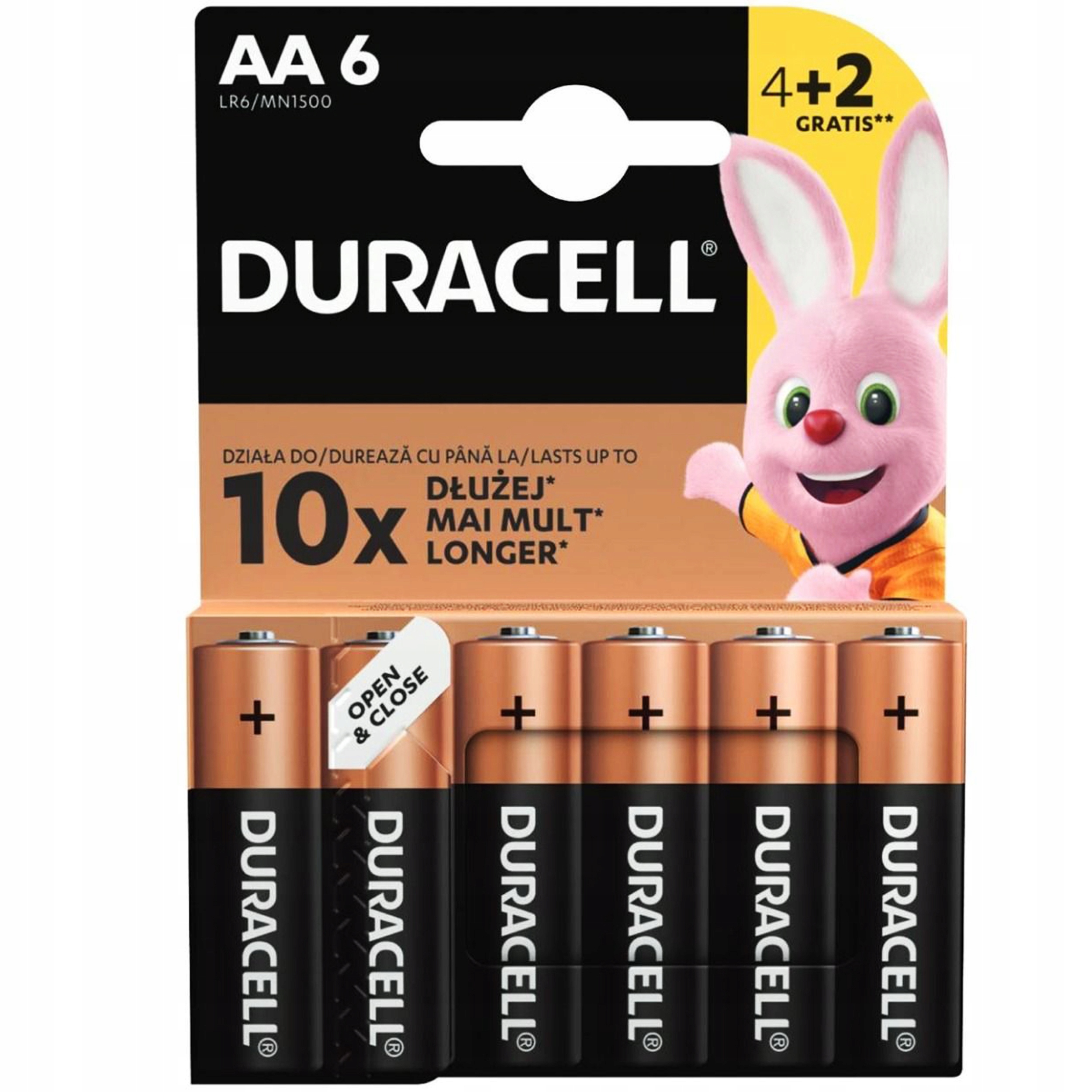 

Duracell bateria alkaliczna AA-LR6 1,5V 6szt