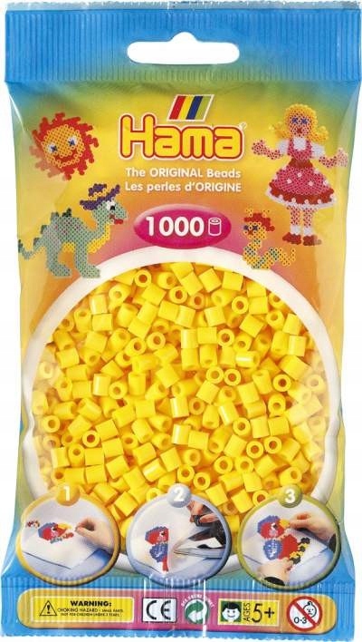 

Hama 207-03 Koraliki Midi Kolor żółty 1000 szt