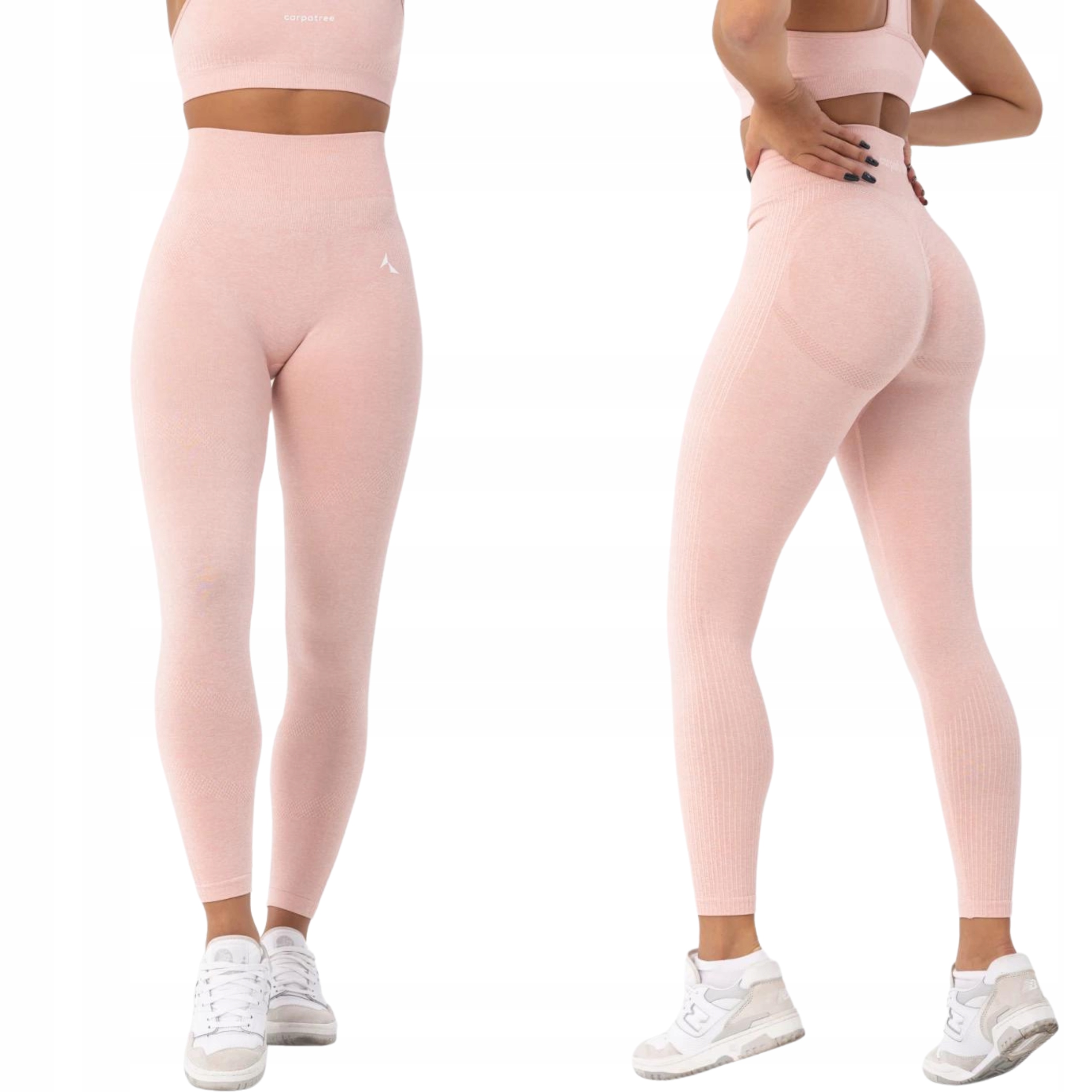 CARPATREE LEGGINSY DAMSKIE SPORTOWE GETRY WYSOKI STAN PUSH UP BLAZE PINK