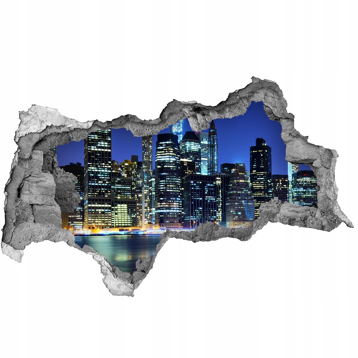 

Fototapeta dziura na ścianę 3d Manhattan Nowy Jork