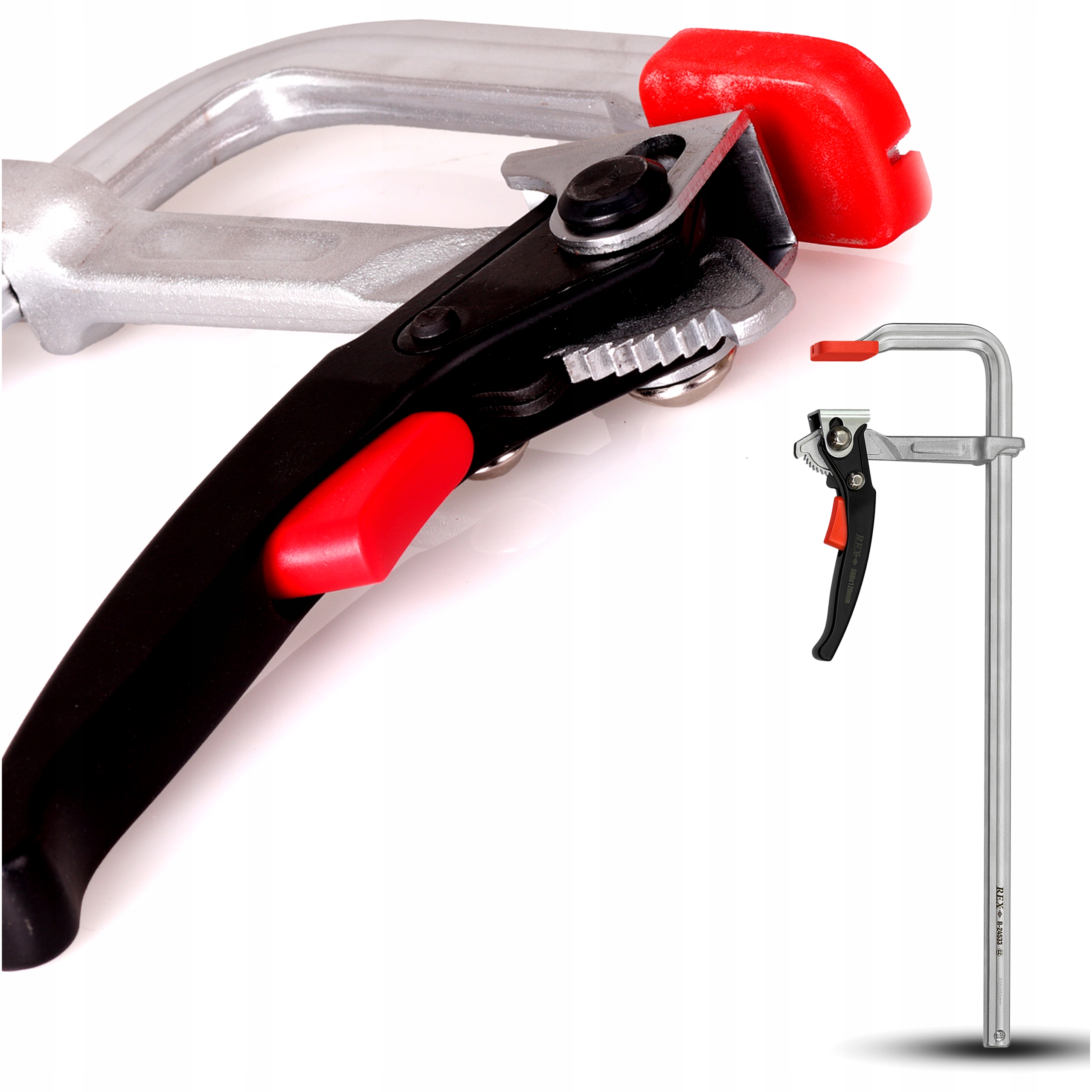 Truhlářská Zámečnická Svěrka 500x120 mm Svařovací Kovaná Automatická Západka