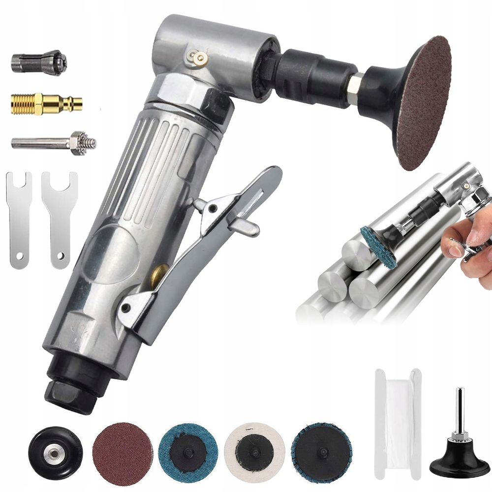 Oscilační Bruska 1/4 Palce 90° S Vlněnými Talíři A Brusnými Kotouči