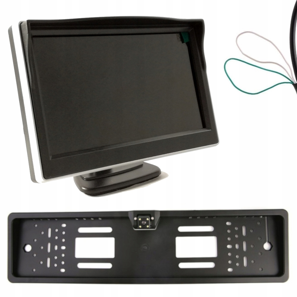 Monitor 5 cali KAMERA w RAMCE PRZÓD TYŁ LED ZESTAW