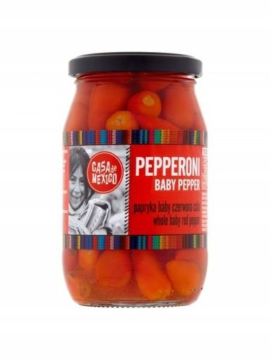 Levně Casa De Mexico Paprika feferonková červená baby 325 g