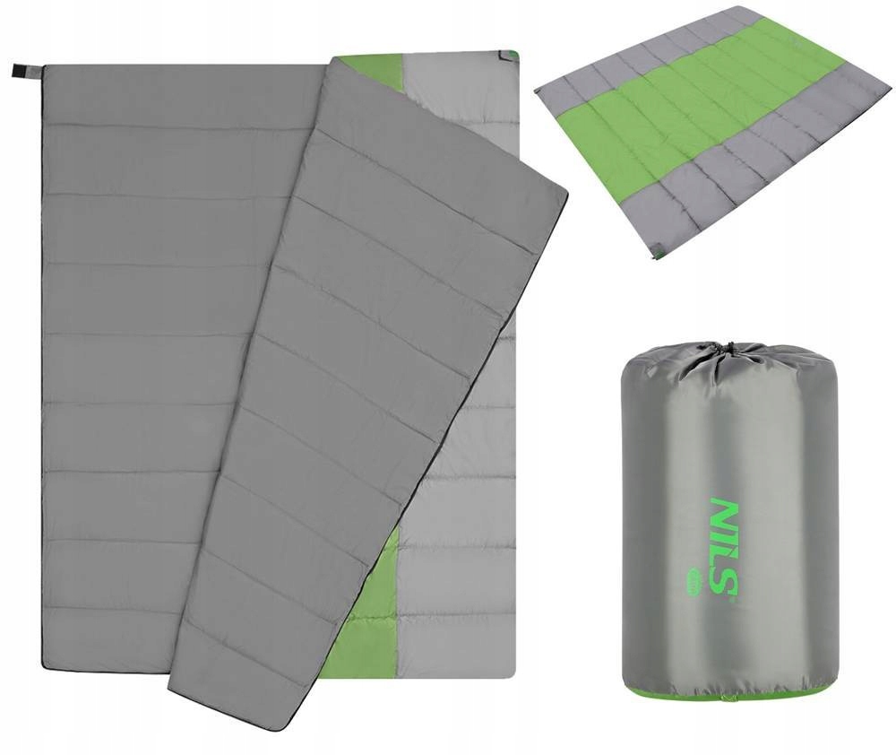 Śpiwór Turystyczny Podwójny Duży Kołdra Pod Namiot Kempingowy 190x150 cm