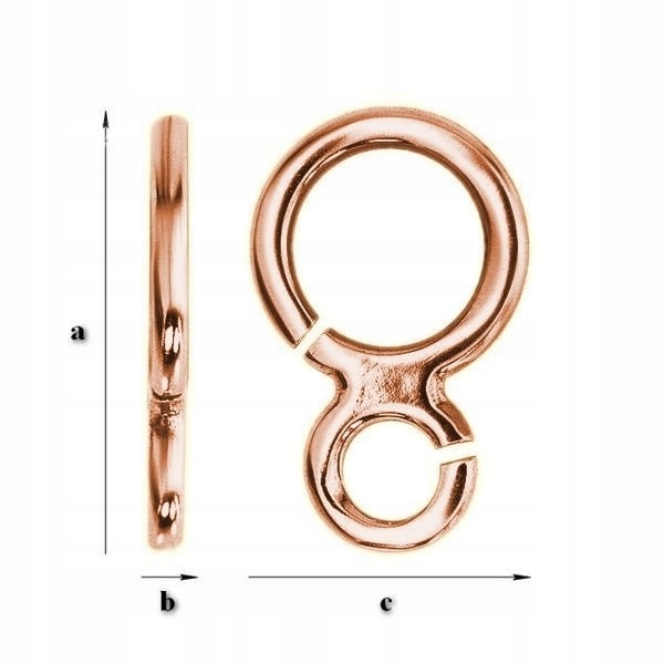 KWRG-117 Krawatka Srebro 925 Rose Gold