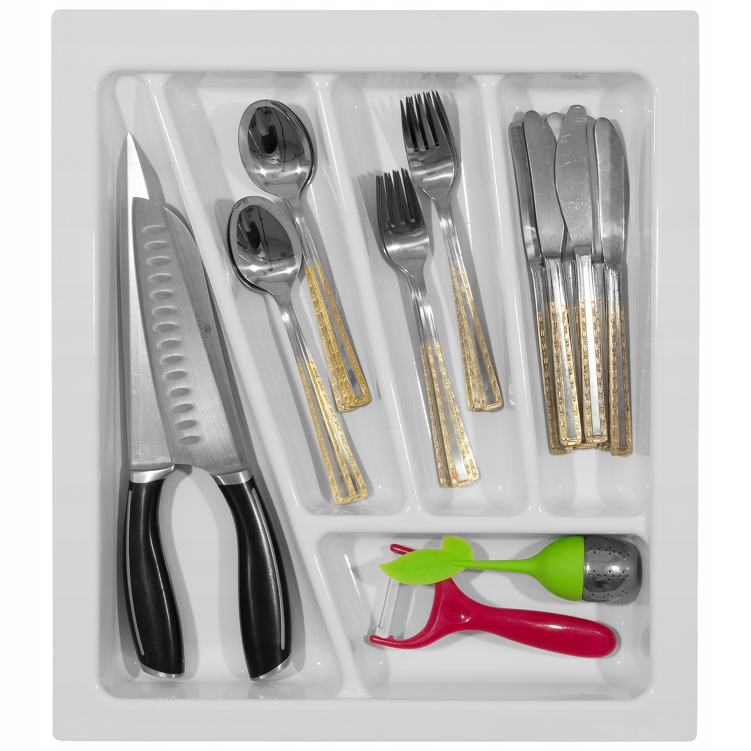 Wkład na sztućce do szuflady 45/43 VERSO - Biały