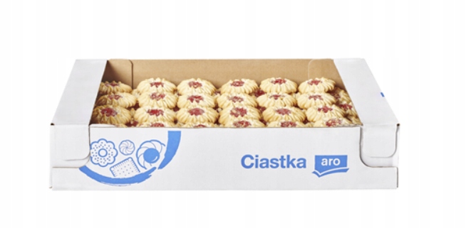 aro Sušenky Kopretiny malinové 1,2 kg