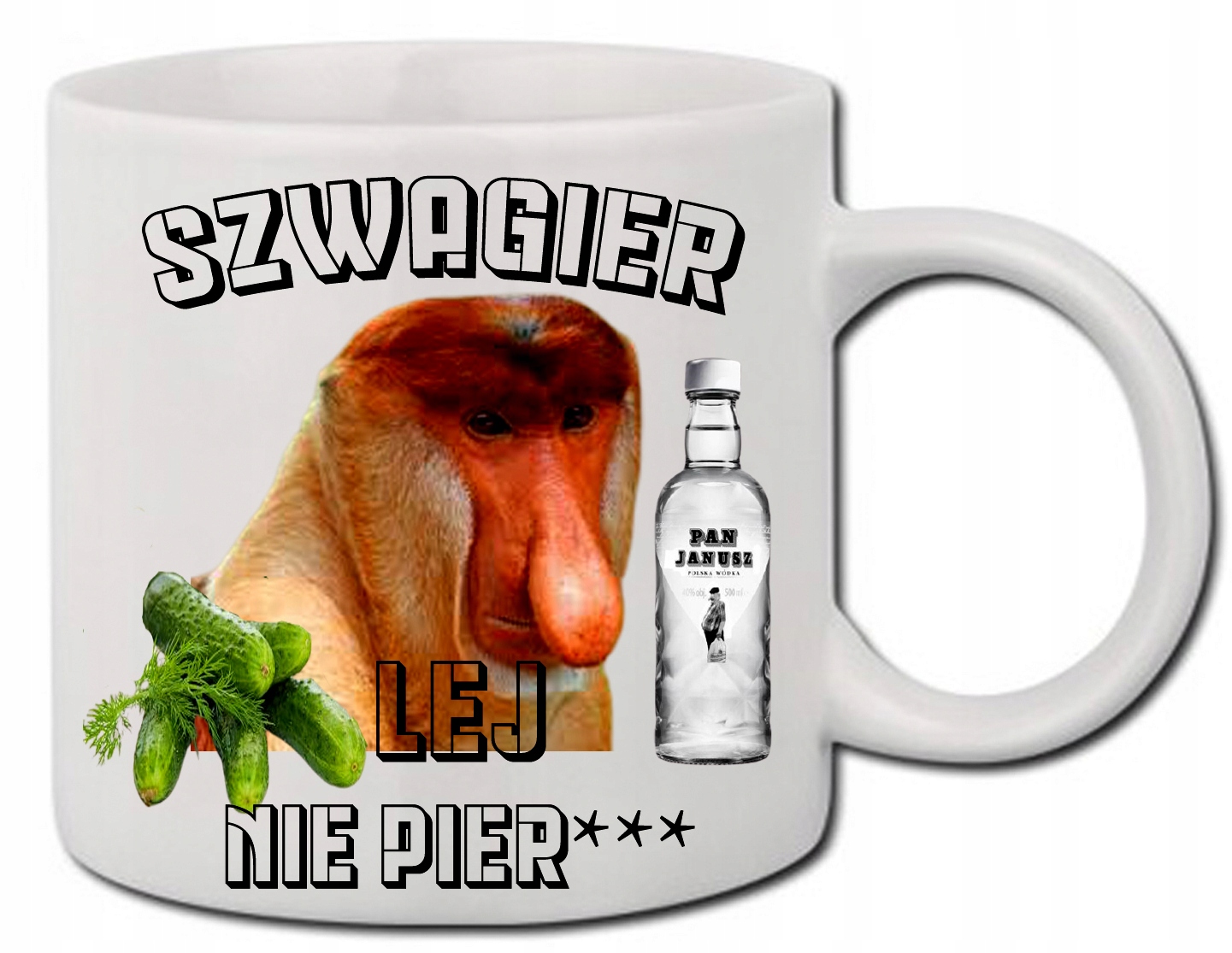 

Kubek 300ml Nosacz Napis Dla Szwagra Prezent+imię