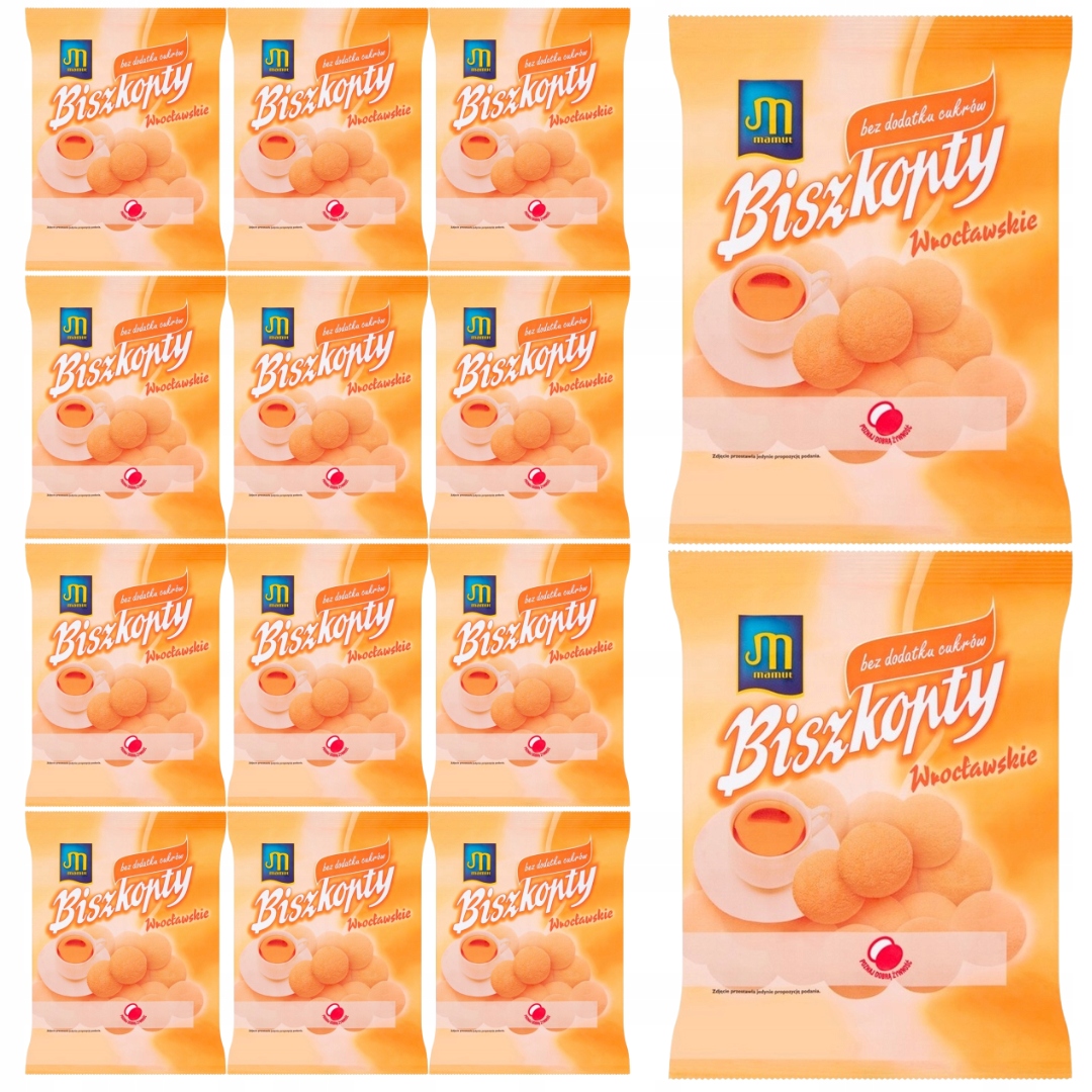 Mamut Vratislavské piškoty bez přidaného cukru 100 g x 14 kusů