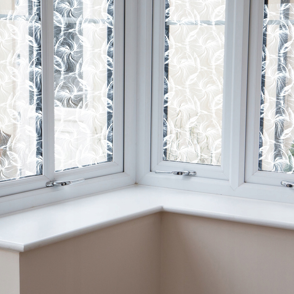 Folia Okienna Przeźroczysta Biały Wzór DMUCHAWCE Okleina Samoprzylepna 2m Marka Dc-fix