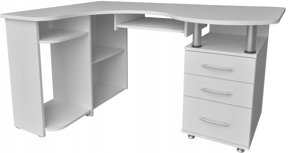 MAKSYM biurko narożne białe biały lewe Marka inna