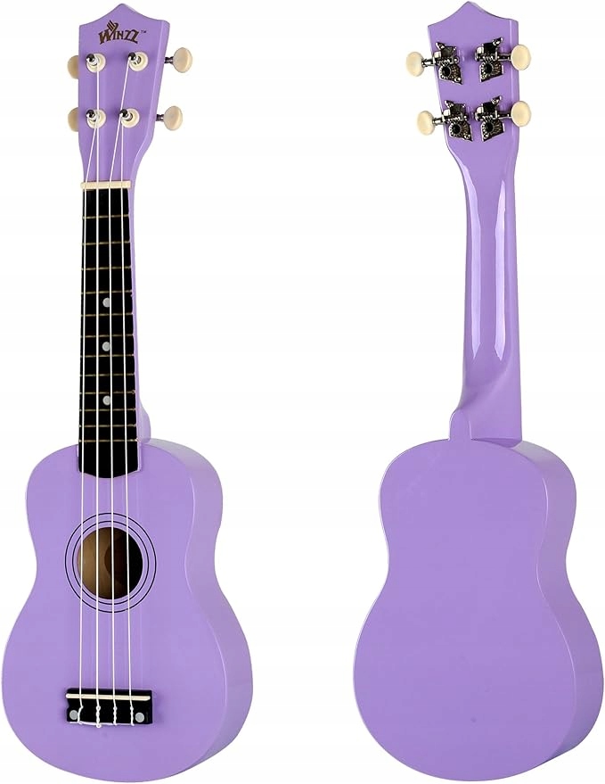 Sopránové Ukulele 21" Winzz Struny Aquila Fialové Sada Bonus