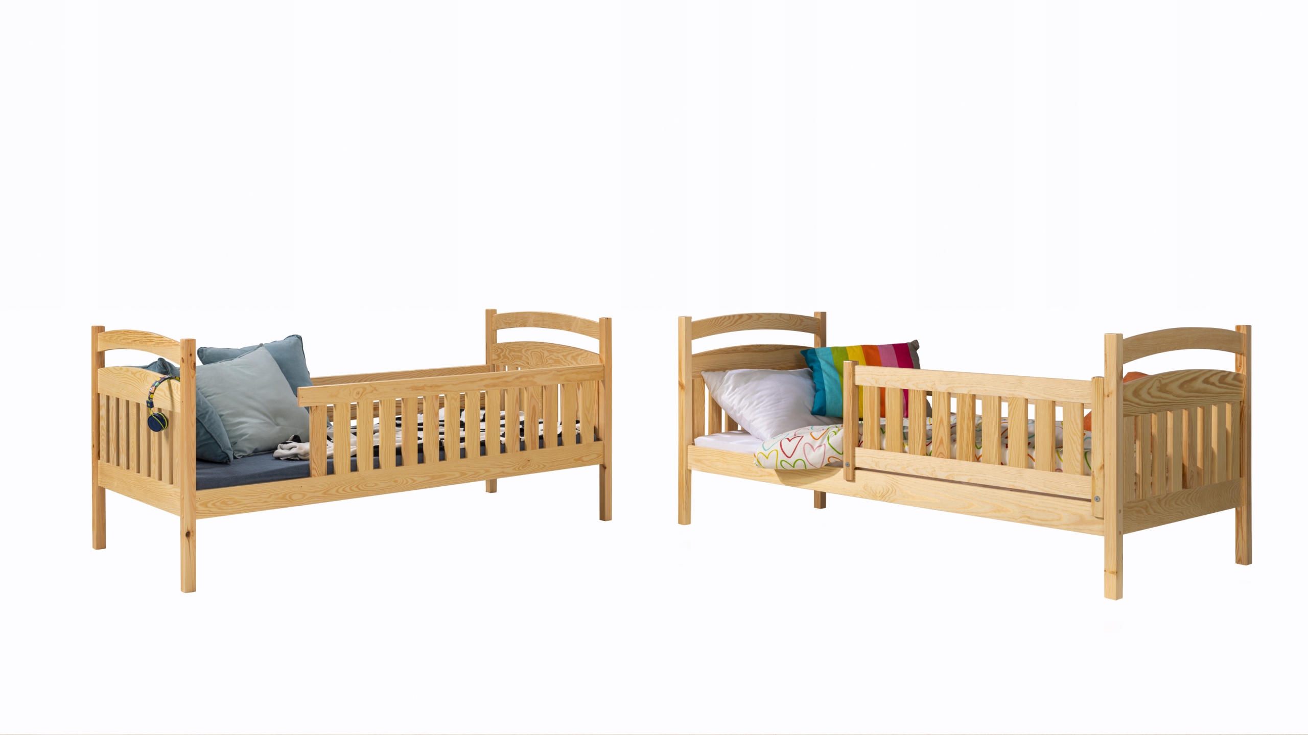 Łóżko piętrowe dwuosobowe dla dzieci AGATKA 80x180 BIAŁE Marka KEF-MEBLE