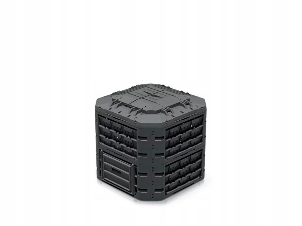 Plastový kompostér 650l, čierny Compogreen Vario IKST650C-S411