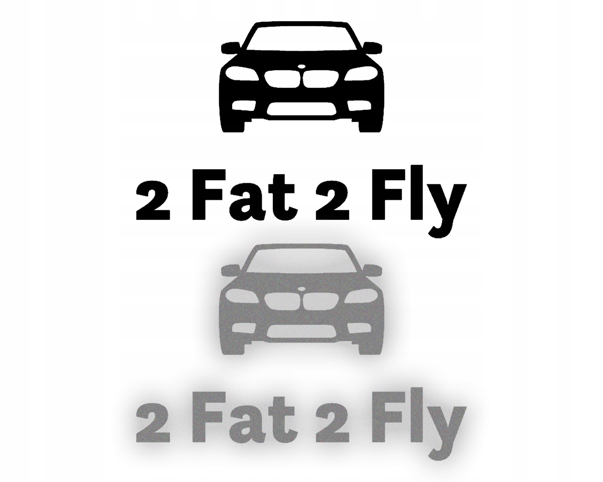 2FAT2FLY - Naklejka na samochód ODBLASKOWA| HOLOGRAM