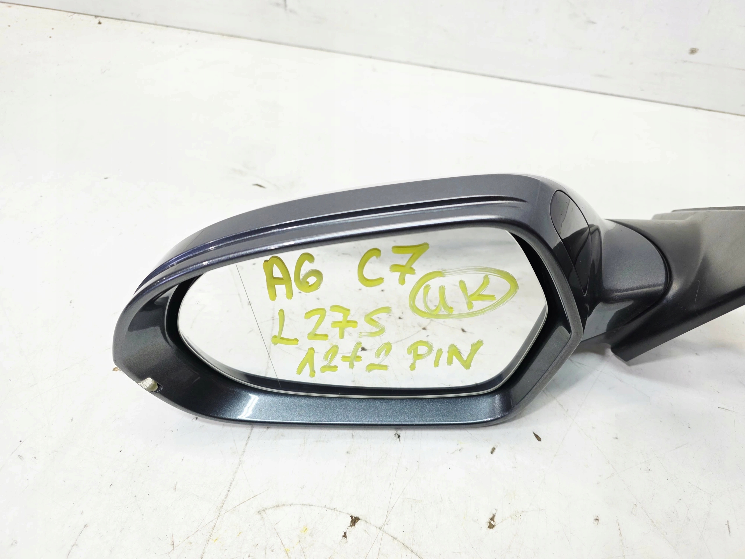 mirror exterior left ASYSTENT AUDI A6 C7 12+2 PIN LZ7S UK