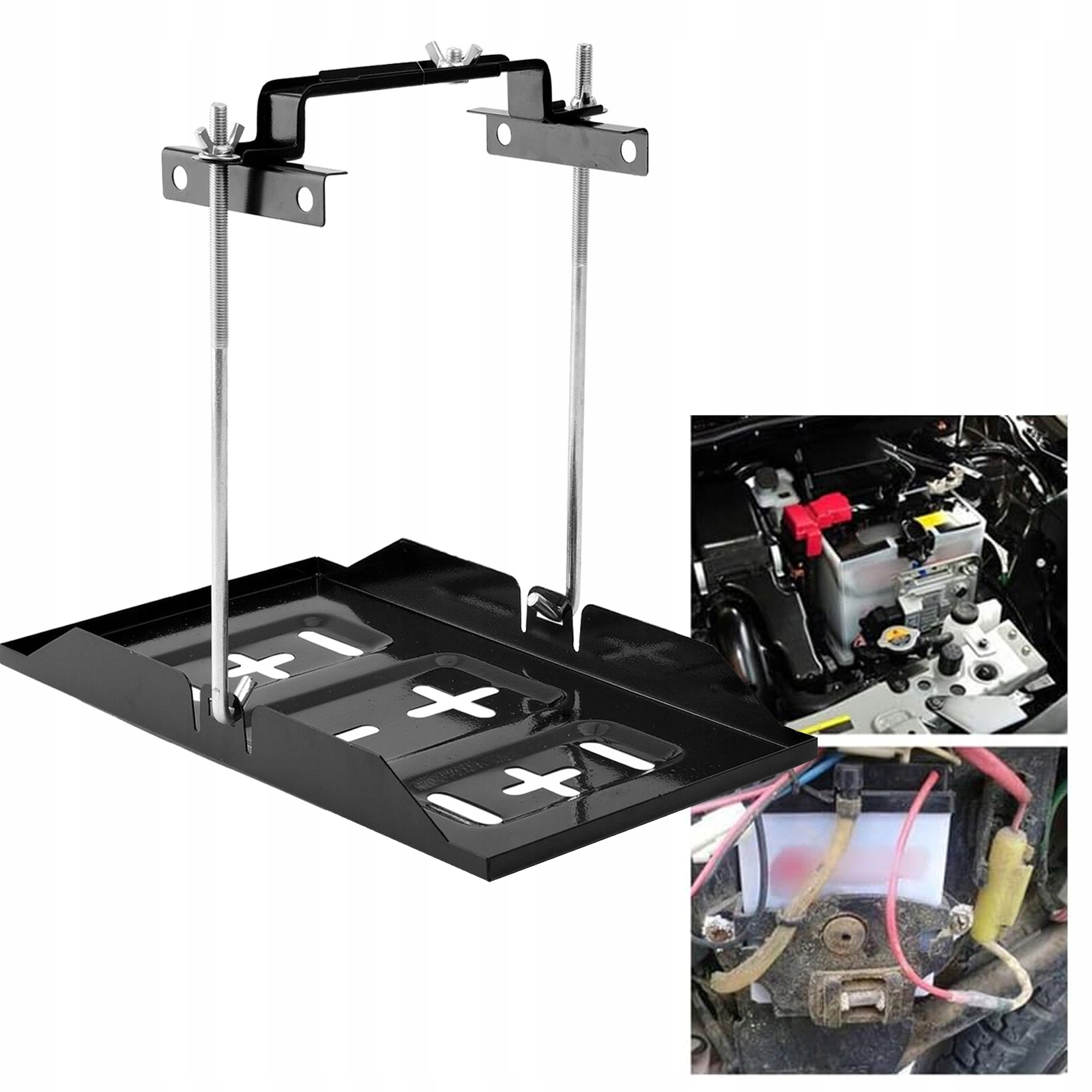 Śruby mocujące akumulator samochodowy Mocowanie akumulatora Uchwyt ZESTAW