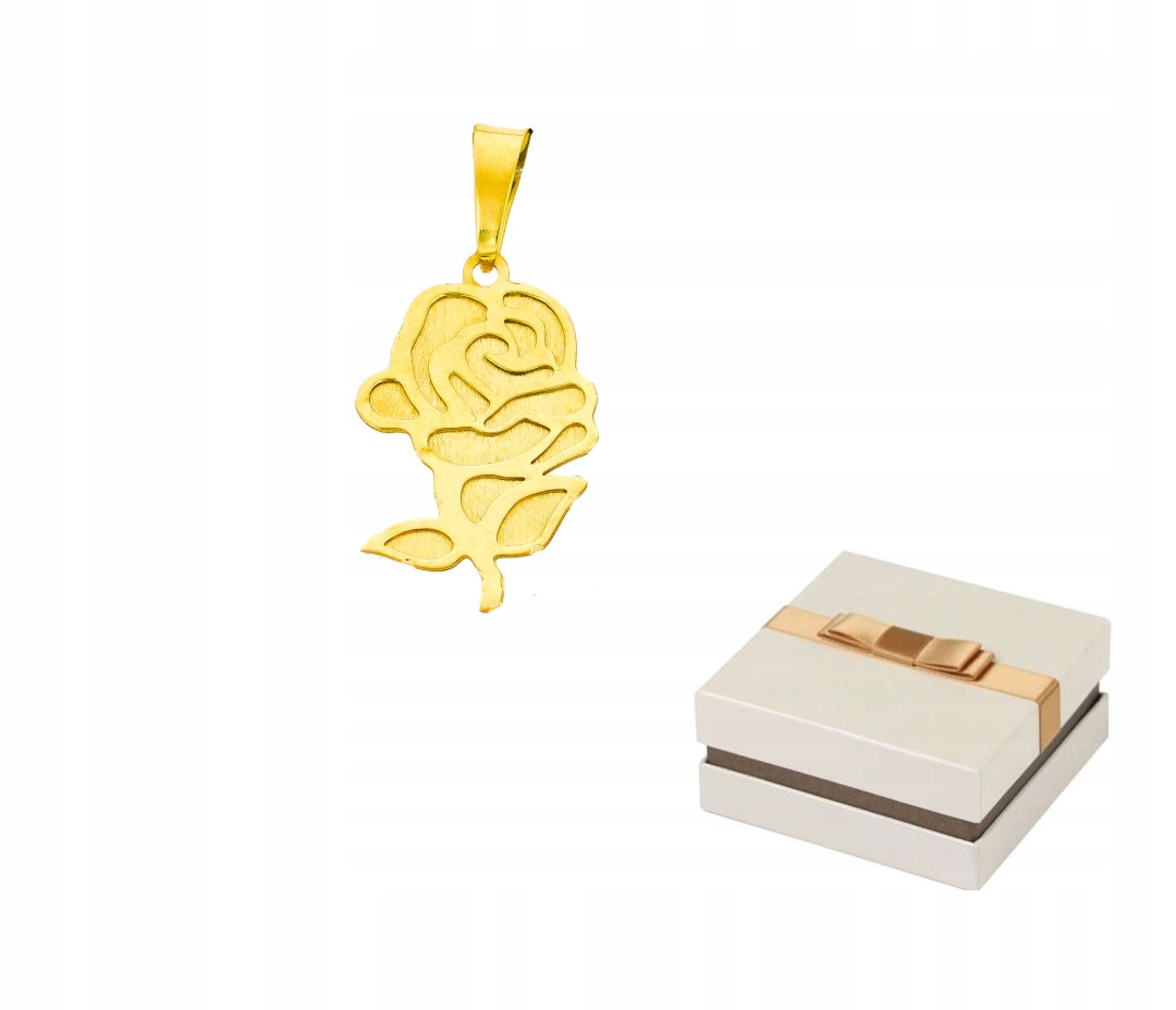 Zlato 585 Zlatý přívěsek Květina Růže 14 karátů ZZ111