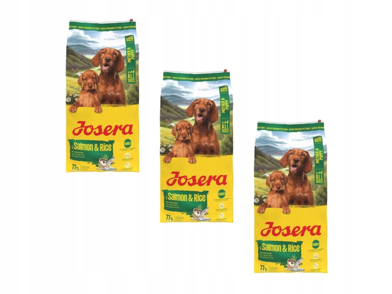 Karma dla psa Josera Mother & Puppy Łosoś z ryżem 3 x 12.5 kg