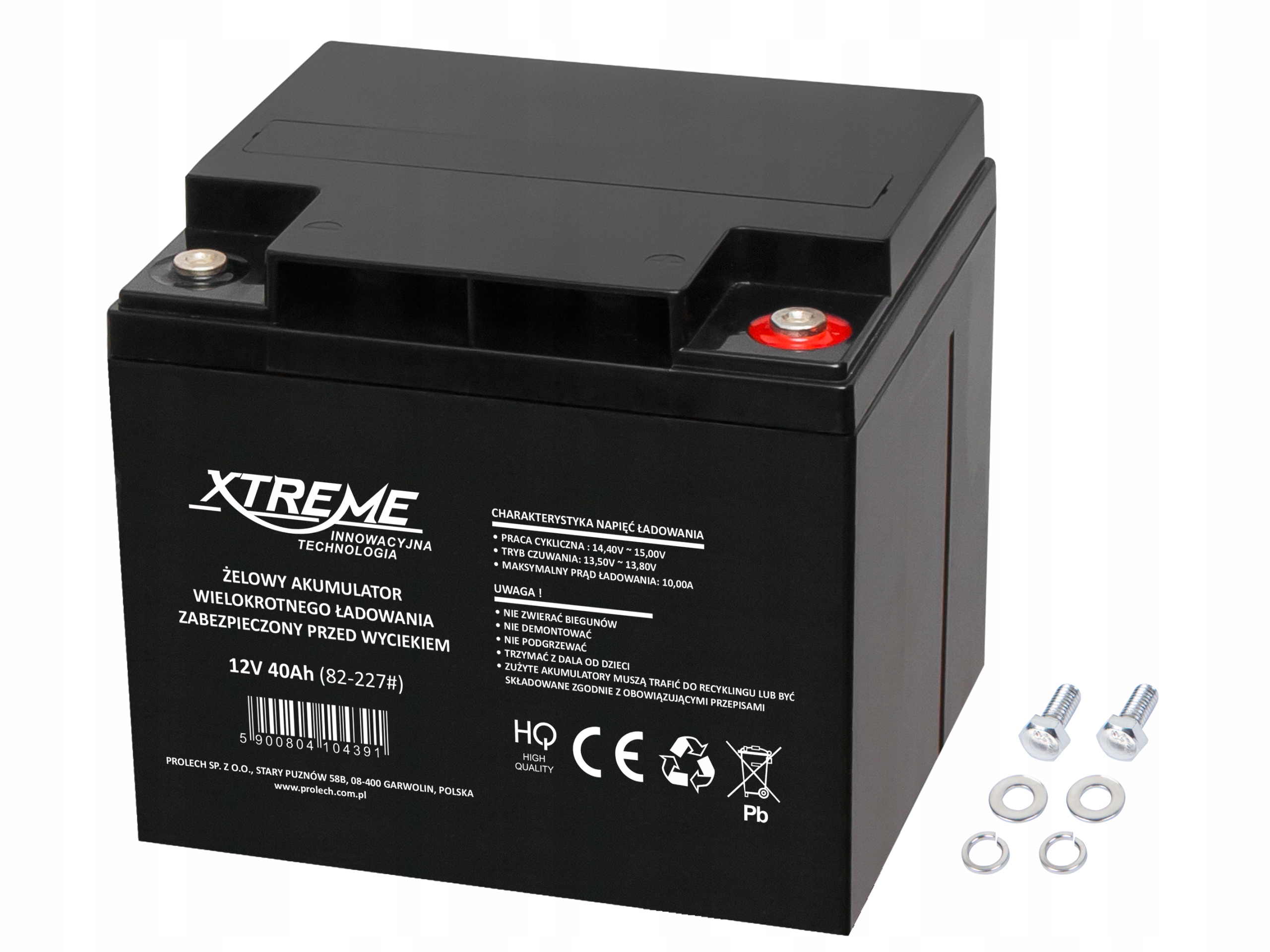 Gélová batéria 12V 40Ah Ups Napájací Loď