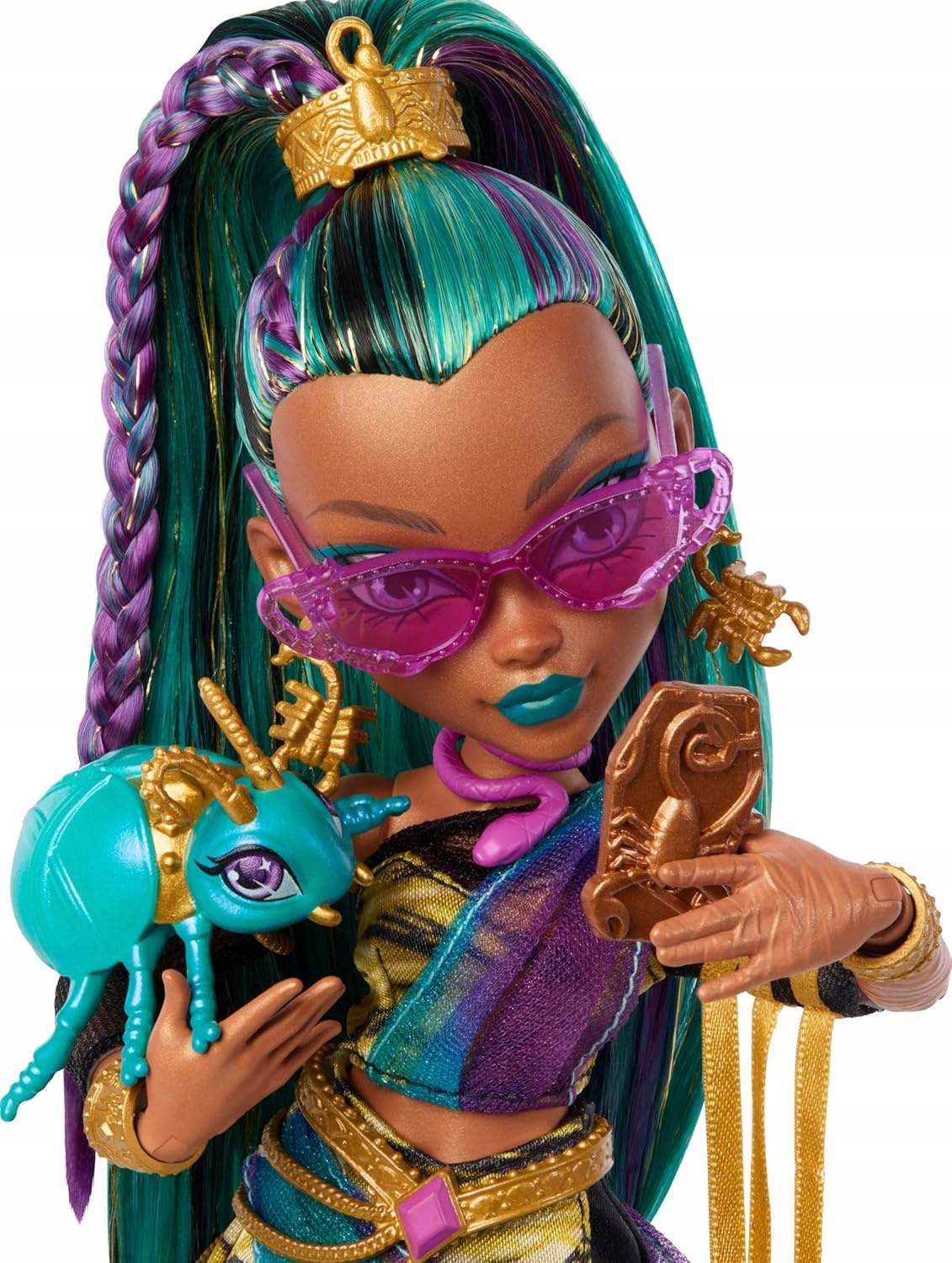 LALKA MONSTER HIGH NEFERA DE NILE Kráľovská múmia + Skarabeusz Lavish Značka Monster High