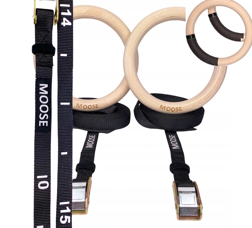 Dřevěné Gymnastické Kolečka S Odměrkou Moose Pro Fitness Cvičení A Trénink