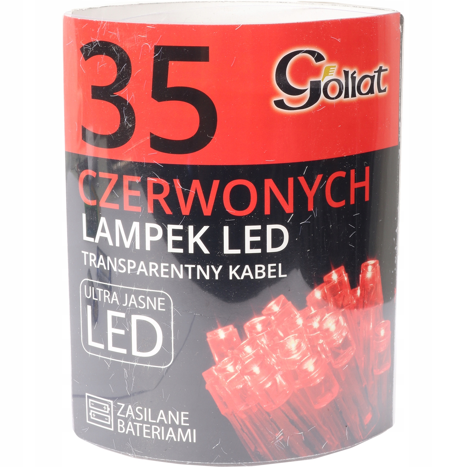 LAMPKI CHOINKOWE 35 LED CZERWONE ozdoba
