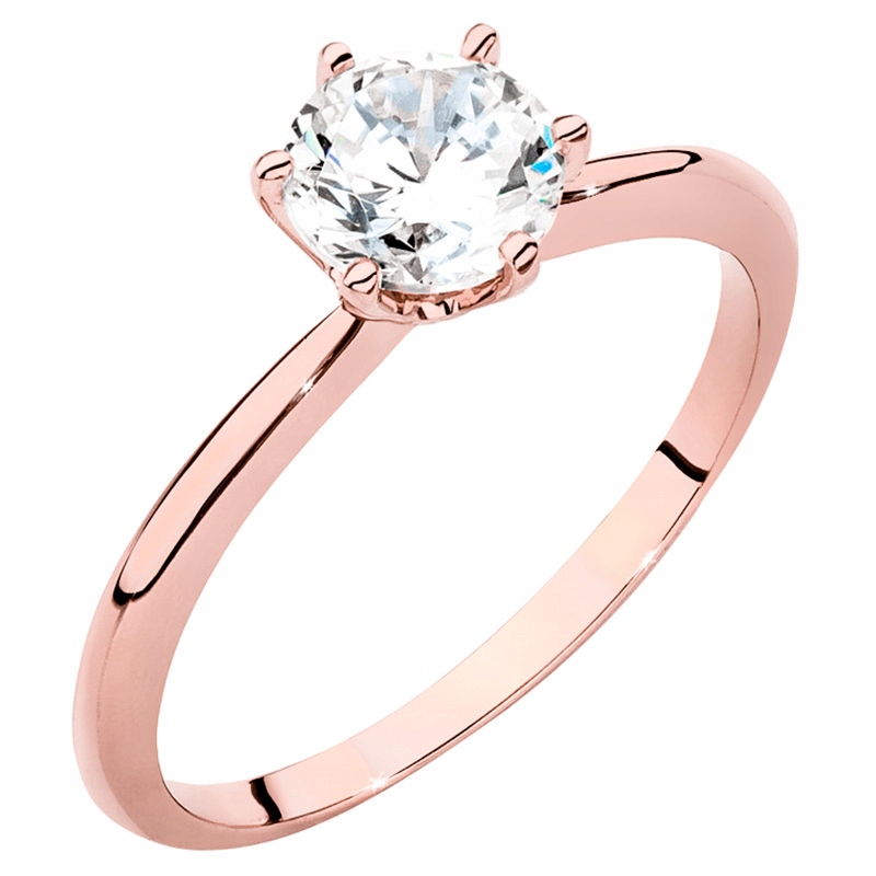 Krásný Zlatý Prstýnek 585 s Briliantem 1,00 ct