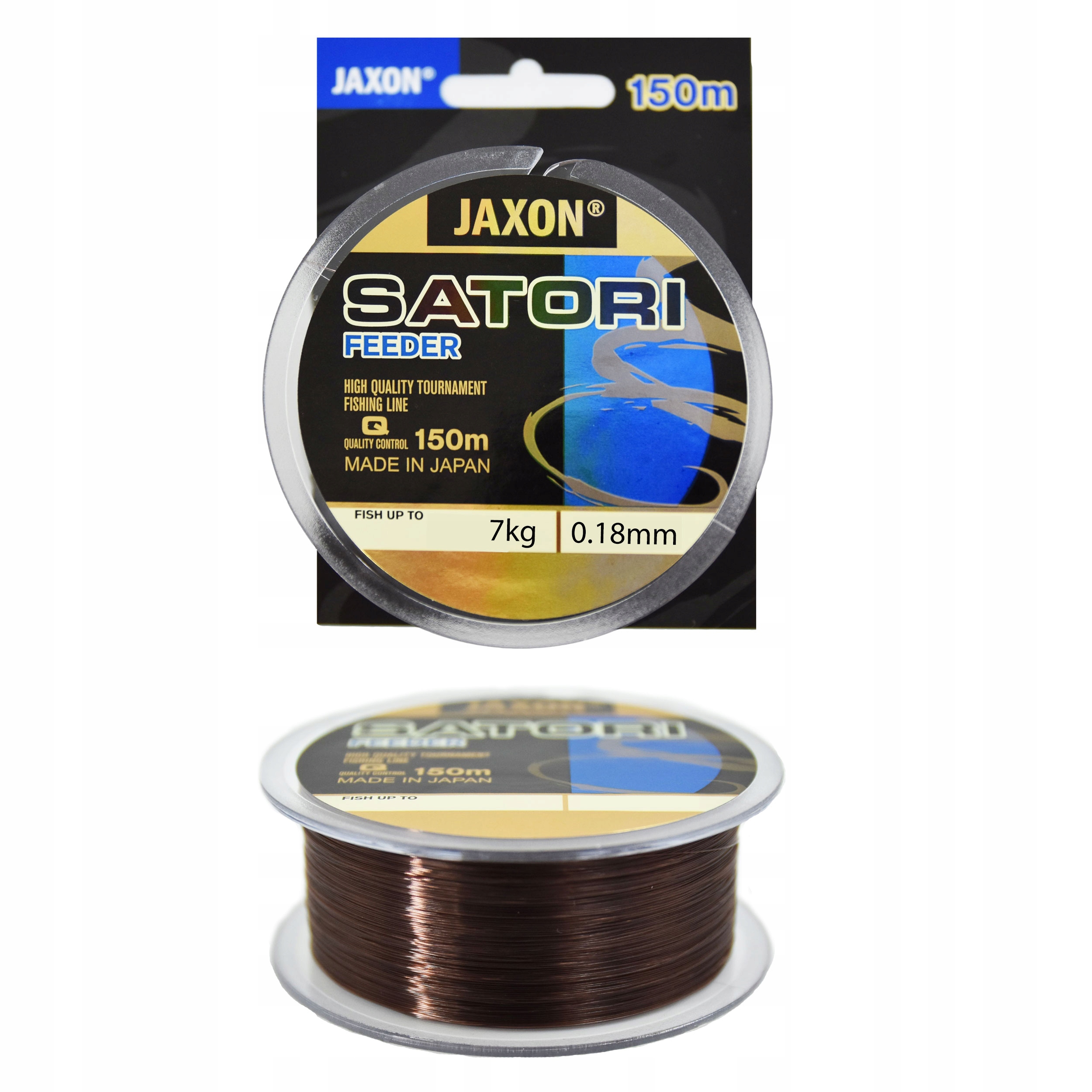 Żyłka gruntowa Jaxon Satori Feeder 0,18mm 150m 7kg ciemnobrązowa 1szt.