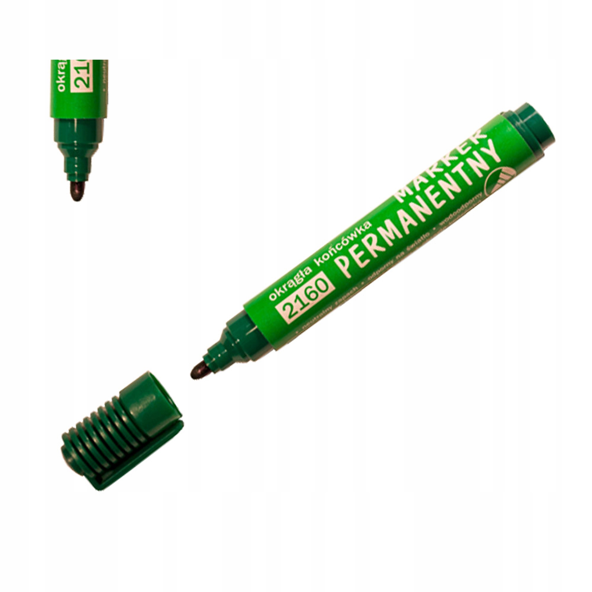 MARKER PERMANENTNY D.RECT 2160 OKRĄGŁY ZIELONY
