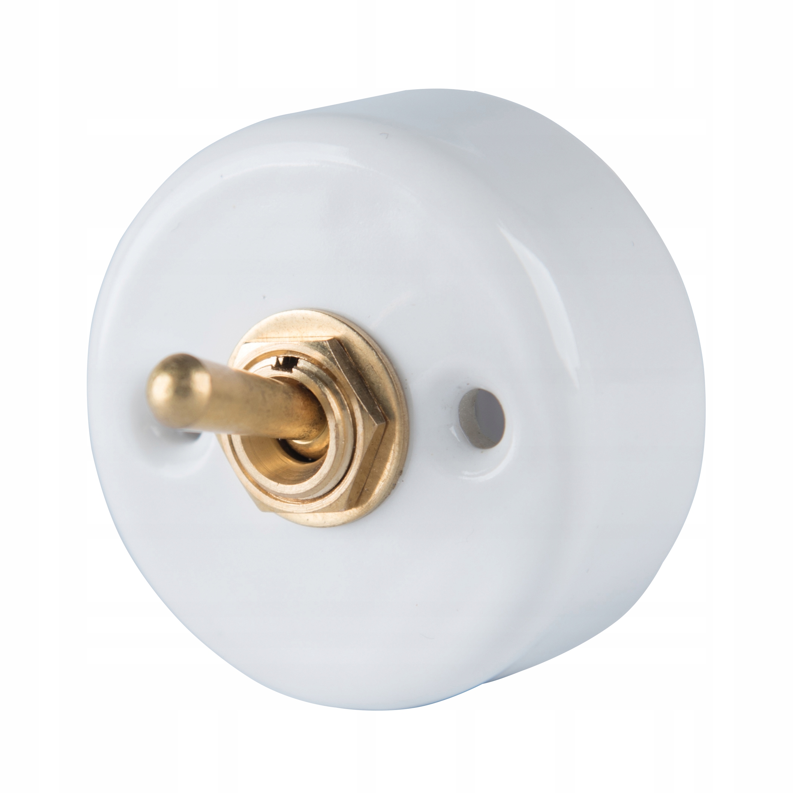 Orientální Nástěnný Vypínač, Jednokolejný, Keramický, Bílý