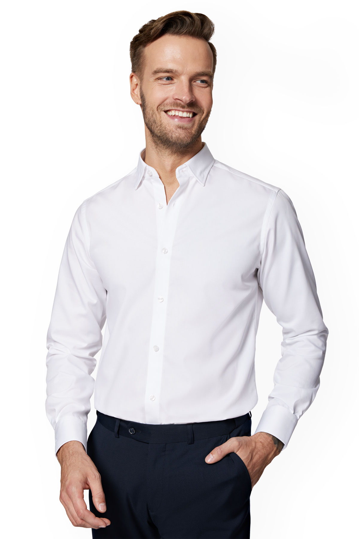 Koszula Męska Biała Lancerto Adaline 4XL