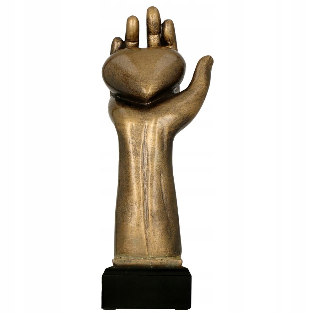 Figurka Trofeum Puchar dłoń serce Podziękowanie +Tabliczka z grawerem