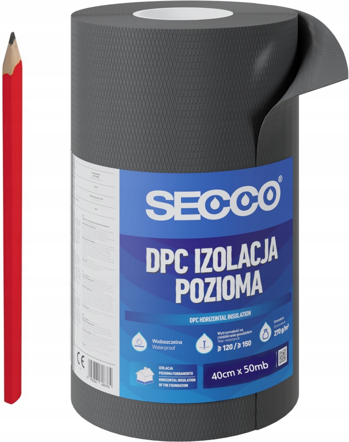 Horizontální Izolace Fólie Pod Zdivo Izolační Místo Papuče 40 cm 50 m